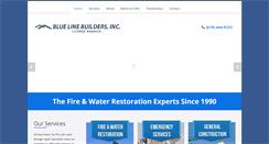 Desktop Screenshot of bluelinebuildersinc.com