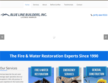 Tablet Screenshot of bluelinebuildersinc.com
